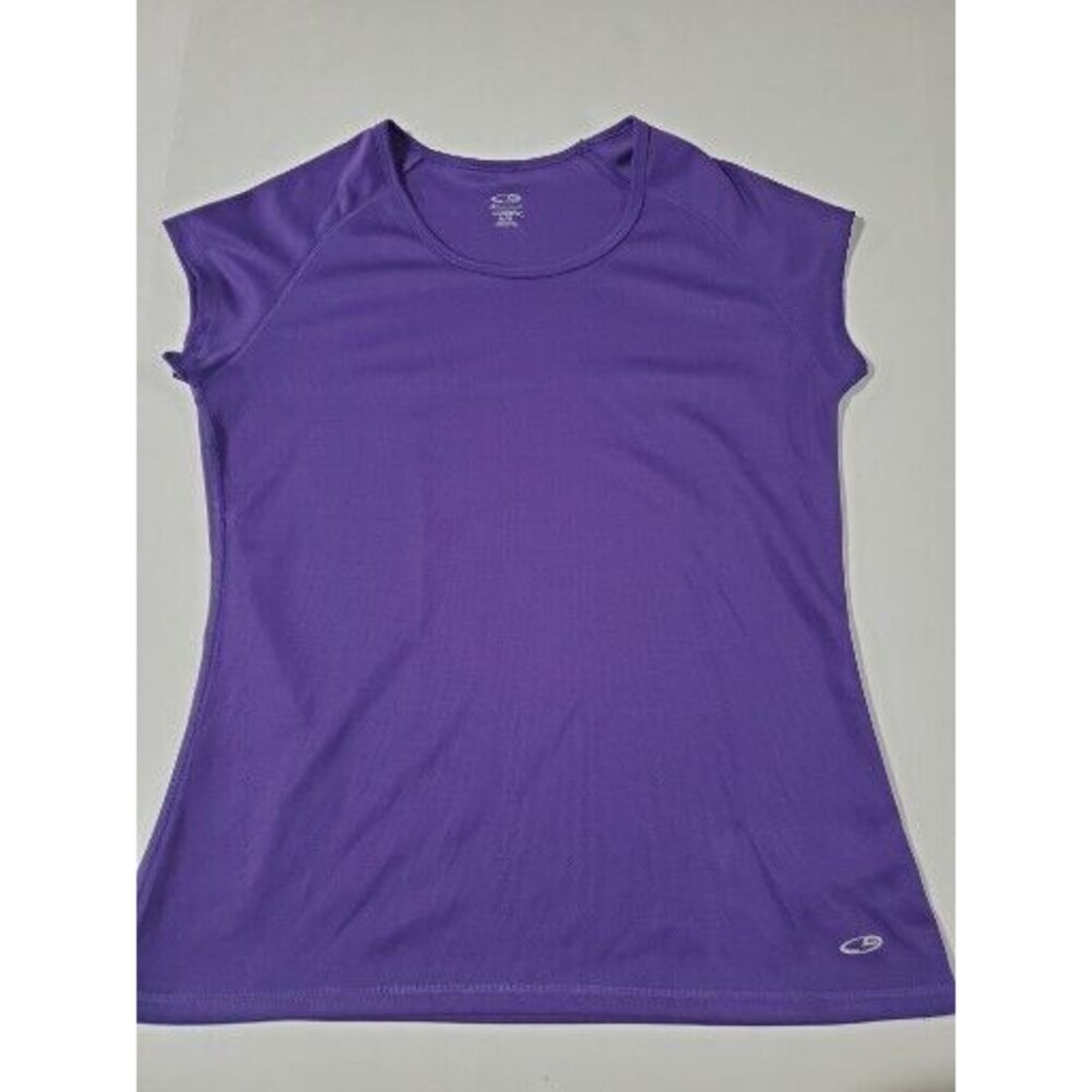Champion Shirt Womens Medium Purple  Duo Dry Dri Fit‎ Cap Sleeve Athletic Top